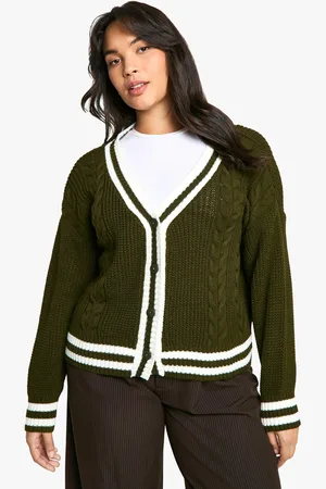 Boohoo Womens Plus Varsity Cardigan - - 12