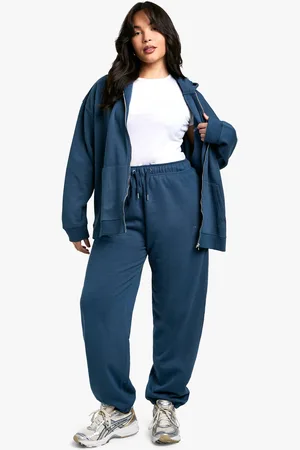 Boohoo Womens Plus Dsgn Studio Embroidered Cuffed Oversized Jogger - - 12