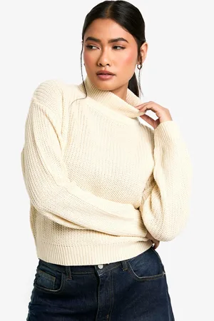 Boohoo Womens Basic Roll Neck Crop Sweater - - S