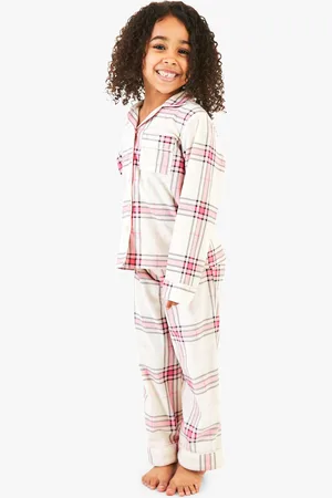 Boohoo Womens Mini Me Flannel Pajamas - 9-10 Yrs
