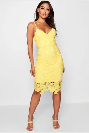 Boohoo Womens Boutique Crochet Lace Strappy Midi Dress - - 2