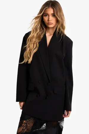 Boohoo Womens Woven Tailored Oversized Blazer - - 4