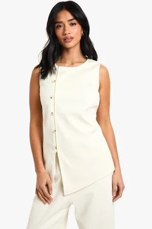 Boohoo Womens Petite Cord Waistcoat - - 2