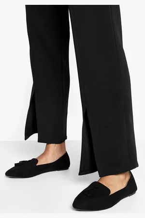 Boohoo Womens Wide Width Pointed Toe Tassel Detail Ballet Flats - - 7