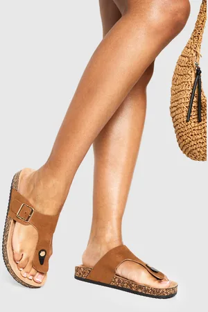 Boohoo Womens Toe Post Footbed Slider - - 5