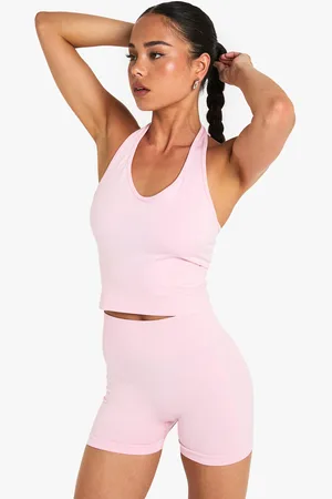 Boohoo Womens Seamless Sculpt Halter Neck Top - - S