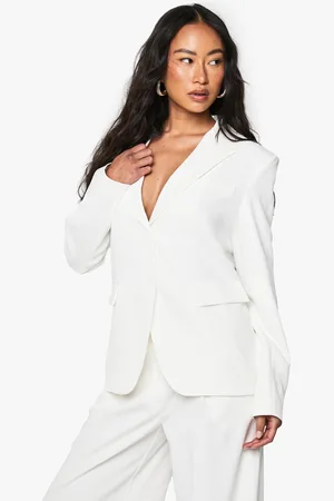 Boohoo Womens Fluid Suit Tailored Blazer - - 4