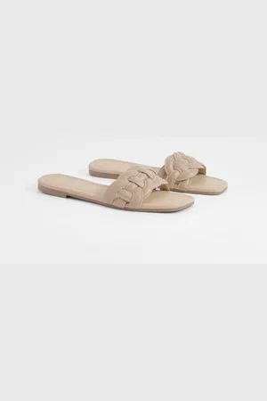 Boohoo Womens Contrast Stitch Loop Detail Mule Sandals - - 8