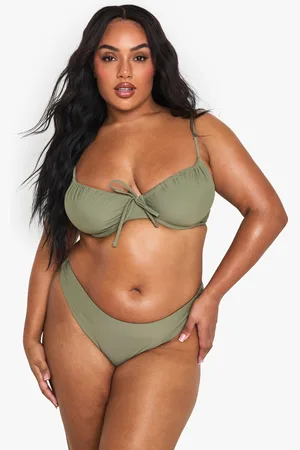 Boohoo Womens Plus Swimwear Essentials Underwired Bikini Top - - 12