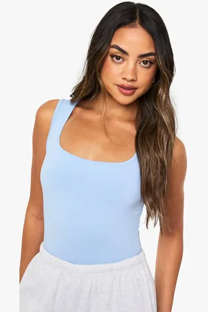 Boohoo Womens Soft Slinky Scoop Neck One Piece - - 12