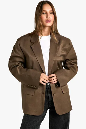 Boohoo Womens Tailored Oversized Slouchy Blazer - - 8