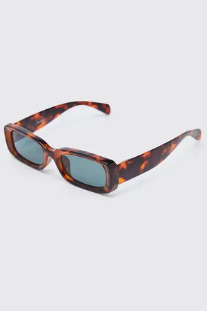 Plastic Narrow Rectangle Sunglasses