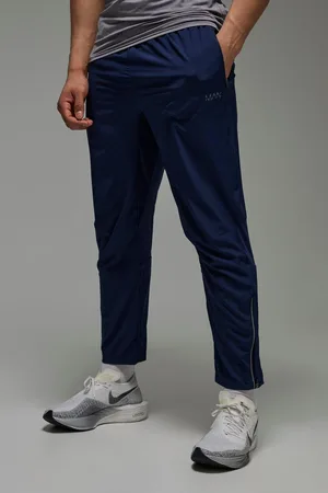 Boohoo Mens Man Active Lightweight Stretch Woven Zip Hem Slim Fit Sweatpants