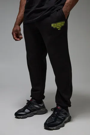 Boohoo Mens Man Active Essentials Blurred Oversized Sweatpants