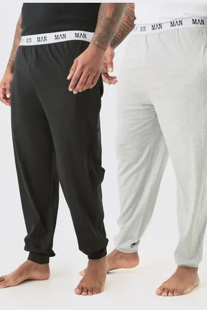 Boohoo Mens Plus 2 Pack Man Loungewear Joggers