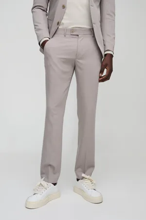 Boohoo Mens Skinny Fit Cropped Dress Pants