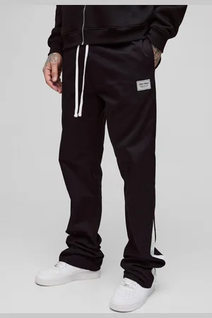 Boohoo Mens Tall Extended Drawcord Stacked Flared Pants