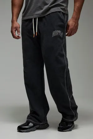 Boohoo Mens Man Active Straight Leg Washed Rest Day Sweatpants
