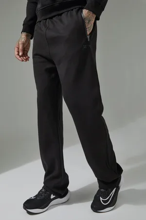 Boohoo Mens Tall Man Active Pro Fleece Relaxed Fit Adjustable Sweatpants