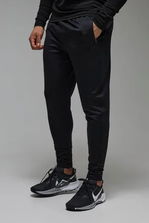 Boohoo Mens Man Active Performance Tapered Stretch Sweatpants