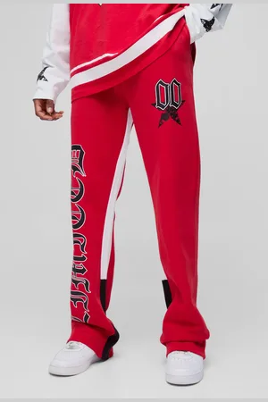 Boohoo Mens Tall Limited Print Flared Gusset Sweatpants