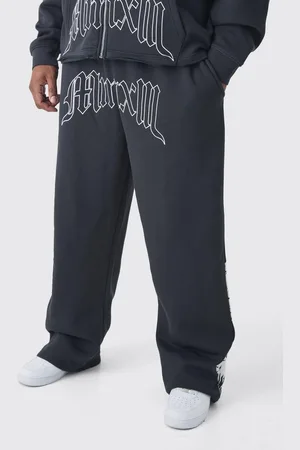 Boohoo Mens Plus Relaxed Cherub Print Sweatpants