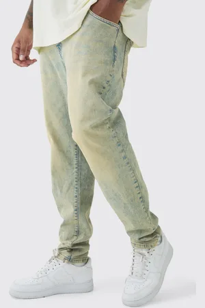 Boohoo Mens Plus Skinny Stretch Tinted Jeans