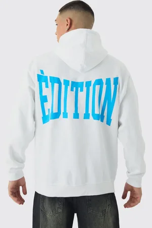 Boohoo Mens Oversized Limited Edition Back Print Hoodie