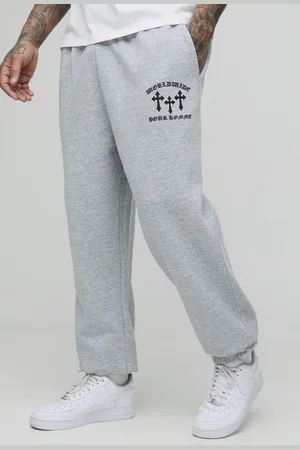 Boohoo Mens Tall Cross Print Oversized Jogger