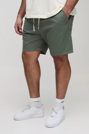 Boohoo Mens Plus Elasticated Waist Slim Fit Shorts
