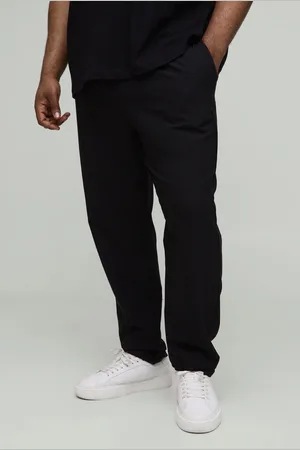 Boohoo Mens Plus Elasticated Waist Technical Stretch Slim Pants