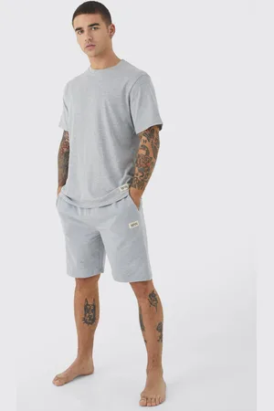 Boohoo Mens Soft Feel Lounge Short Set