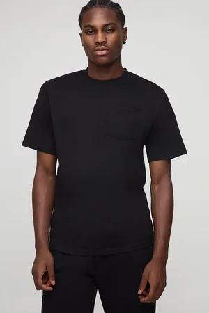Boohoo Mens Regular Fit Basic Crew Neck Pocket T-Shirt