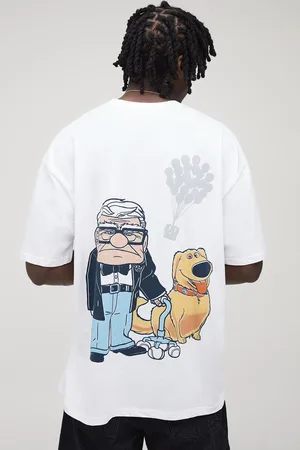 Boohoo Mens Tall Oversized Disney UP License Print T-Shirt