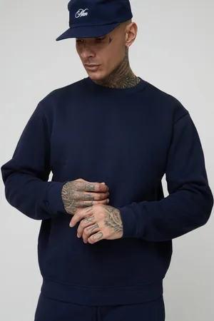 Boohoo Mens Tall Basic Regular Fit Crew Neck Sweatshirt