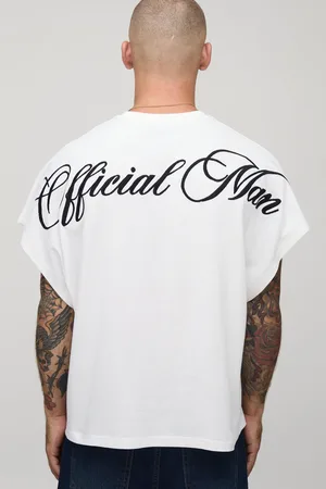 Boohoo Mens Extreme Oversized Boxy Embroidered Official T-Shirt