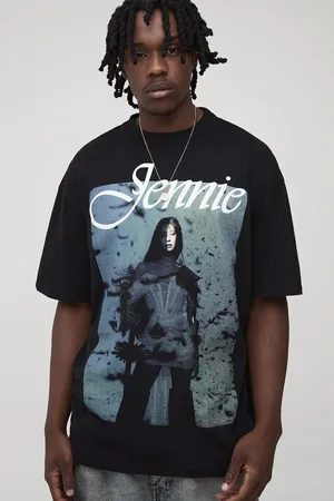 Boohoo Mens Tall Oversized Jennie License Print T-Shirt
