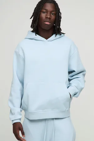 Boohoo Mens Basic Oversized Boxy Hoodie