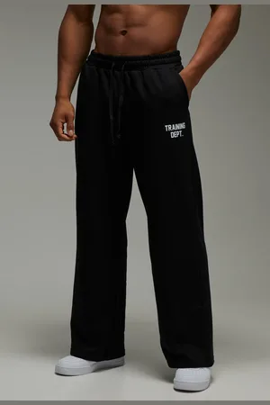 Boohoo Mens Training Dept Wide Leg Loopback Jogger