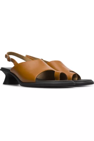 Camper Women Leather Sandals - Dina - Sandals For Women - , Size 5, Smooth Leather