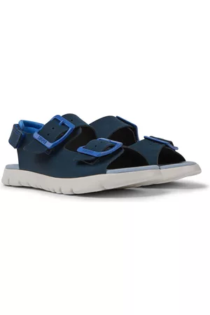 Camper Boys Sandals - Oruga - Sandals For Boys - , Size 8, Smooth Leather/Cotton Fabric