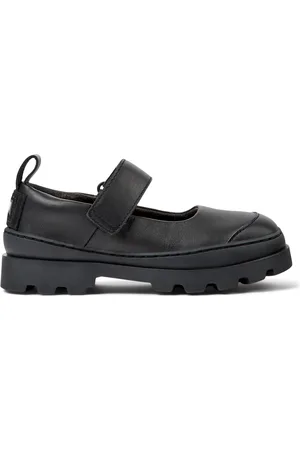 Camper Brutus - Ballerinas for Girls - Black, size 9.5, Smooth leather/Cotton fabric