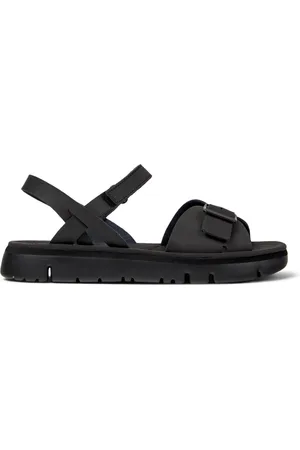 Camper Oruga - Sandals for Women - Black, size 5, Smooth leather