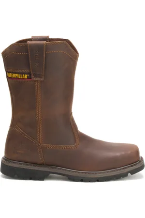Caterpillar Wellston Pull On Steel Toe Work Boot , Size 7M
