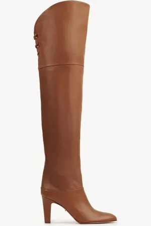 Chloé Eve thigh high boot Size 8.5 100% Calf-skin leather