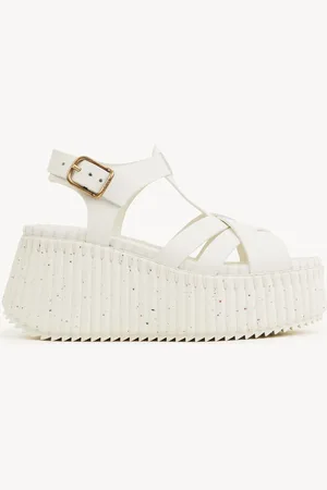 Chloé Nama wedge sandal Size 11 100% Bovine leather