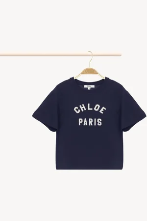 Chloé Logo T-shirt Size 4 100% Cotton