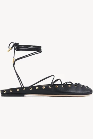 Chloé Chloé Ghillies ballerina Black Size 11 100% Lambskin