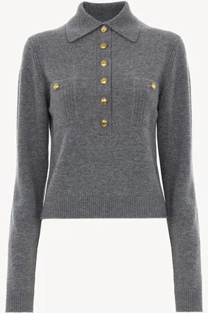 Chloé Polo sweater in wool & cashmere Size XS 70% Wool, 30% Cashmere
