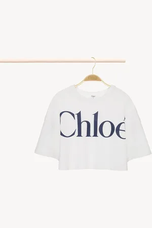 Chloé Logo T-shirt Size 4 100% Cotton